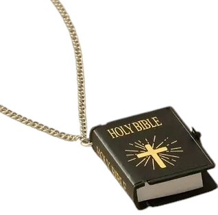 Bible Necklace - Old & New Testament (Black)