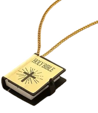 Bible Necklace - Old & New Testament (Gold)