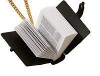 Bible Necklace - Old & New Testament (Black)