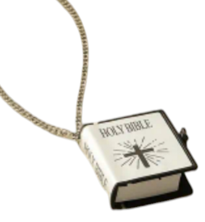 Bible Necklace (Old & New Testament) - Silver